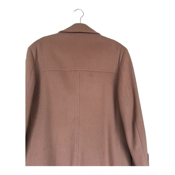 London Fog Vintage Mens Brown Wool Single Breasted Coat Size 44 - Picture 12 of 14